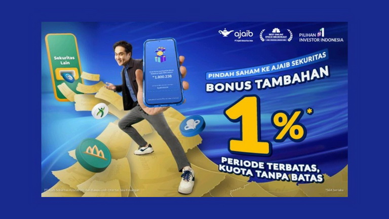 Pemindahan Saham Lebih Untung dengan Bonus Tambahan 1% dari Ajaib