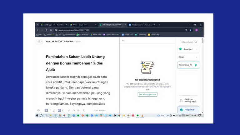 Bonus saham